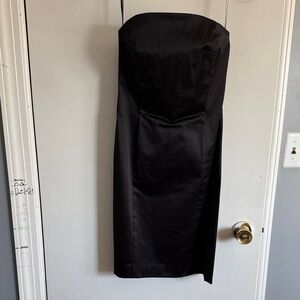 Isaac Mizrahi Strapless Black Sheath Dress